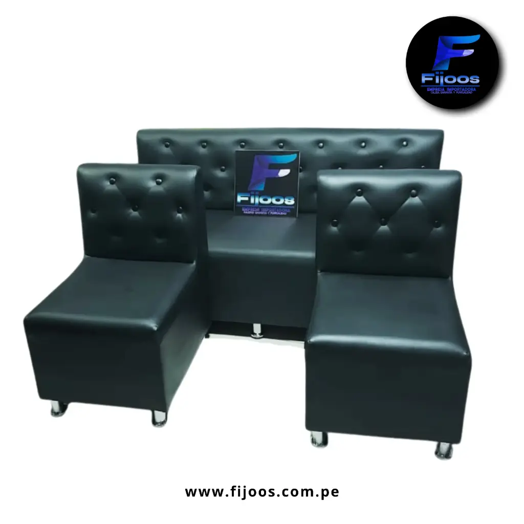 Sillón de Espera Margot Black